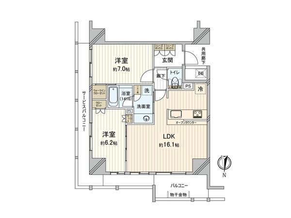 シエリアタワー大阪福島 間取図