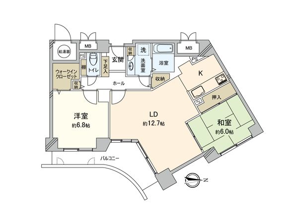 ベル・パークシティ画地ⅡG棟 間取図(平面図)