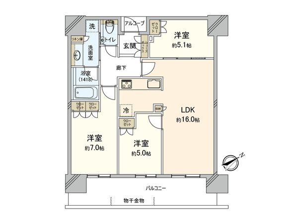 ザ・パークハウス中之島タワー 間取図
