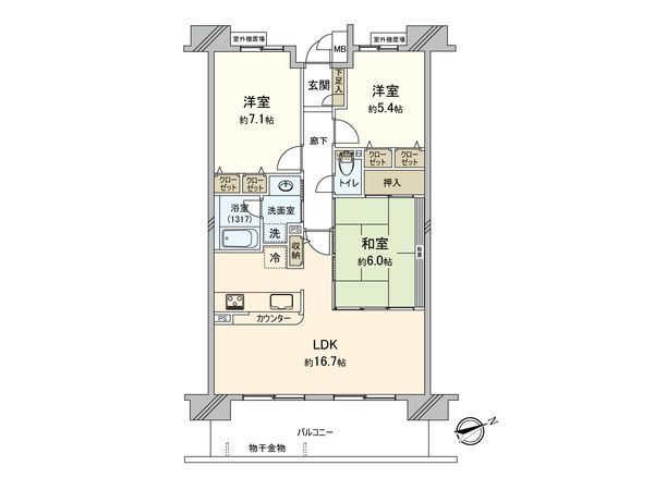 フォルム千里中央 間取図