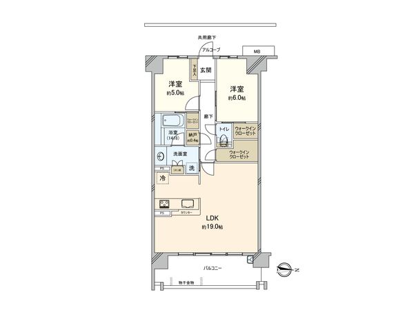 ジェイグラン北千里 間取図