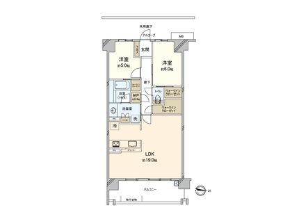 ジェイグラン北千里 間取図
