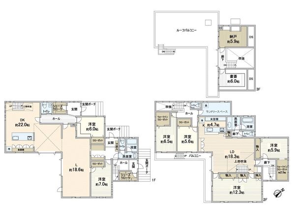 下馬6丁目R邸 間取図