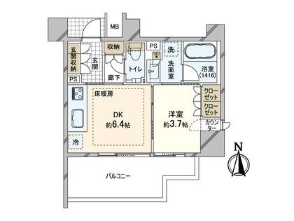 アトラス池尻レジデンス 間取図(平面図)