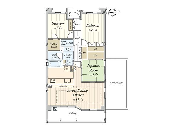 パークホームズ見附町 間取図