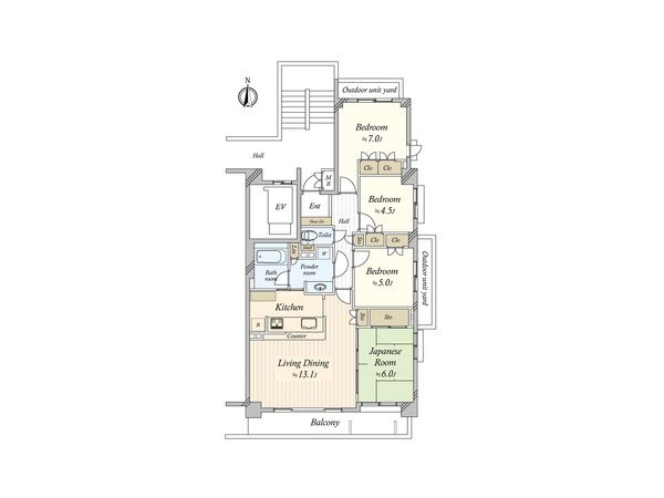 社台パーク・ホームズ 間取図