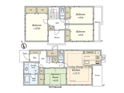 名東区貴船3丁目戸建 間取図