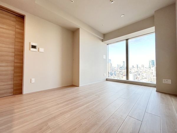 白金ザ・スカイ 東棟 LD約11.1帖／エアコン、床暖房付き