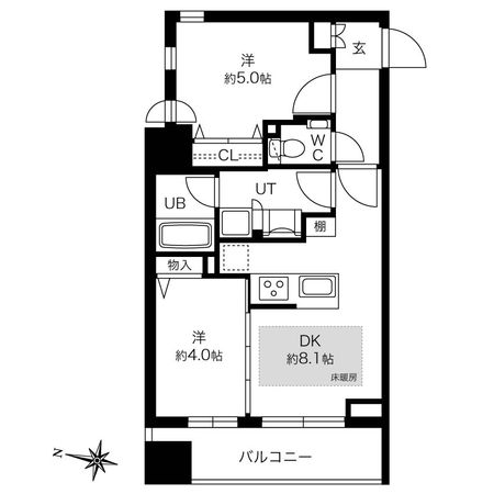 ラ・クラッセ札幌シティフォート 間取図