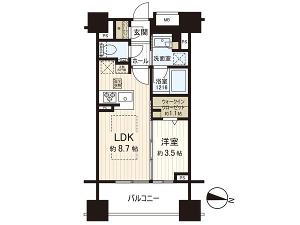 デュオヴェール札幌北大前グレイス 間取図