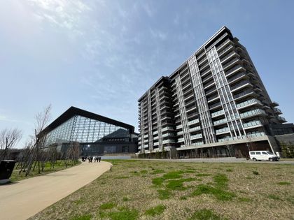 レ・ジェイド北海道ボールパーク 物件からエスコンフィールドを望む