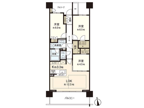 中間層免震構造タワーマンション♪南向2ＬＤＫ♪24時間365日ALSOK対応のセキュリティシステム♪