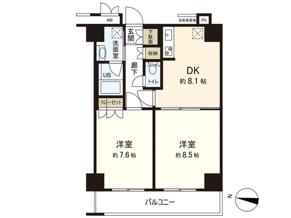 レジデンス仙台駅東 間取図