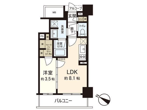 パークホームズ仙台中央 間取図