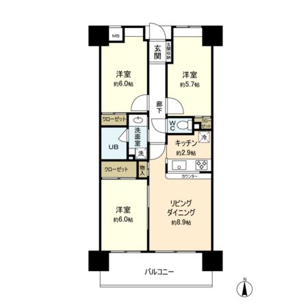 オートロック ・インターネット料無料・電子宅配ロッカー