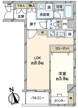 アビテ本郷 間取図(平面図)