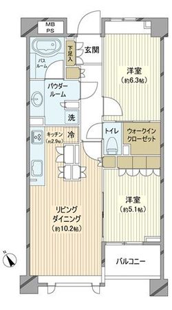シティハウス文京目白台 間取図