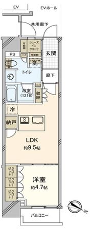 レ・ジェイドクロス千代田神保町 間取図(平面図)