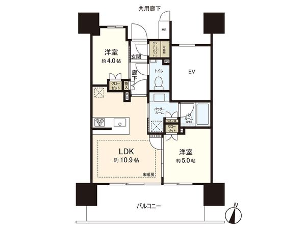 グランド・サンリヤン西新 間取図(平面図)