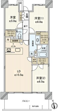 幕張ベイパーククロスタワー&レジデンス 間取図