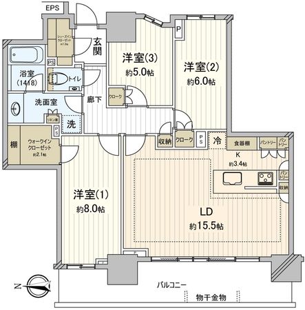 幕張ベイパーク スカイグランドタワー 間取図