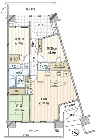 パティオスアバンセ 間取図