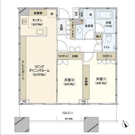 グランドターミナルタワー本八幡 間取図(平面図)