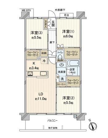 間取り　 ■２０２７年１月３１日までの定期借家契約です。