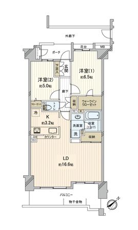 オーベル行徳カレン 間取り