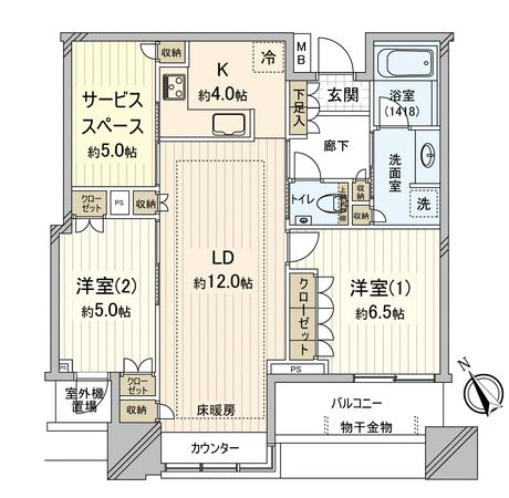 グランドターミナルタワー本八幡 間取図