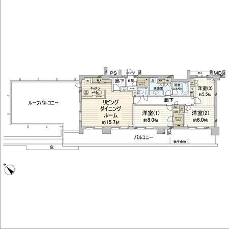 グランドメゾン東戸塚7番館 間取図(平面図)