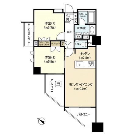 クリオ横浜セントラルマークス 間取図