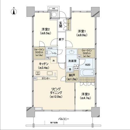 ベリスタタワー東戸塚 間取図(平面図)