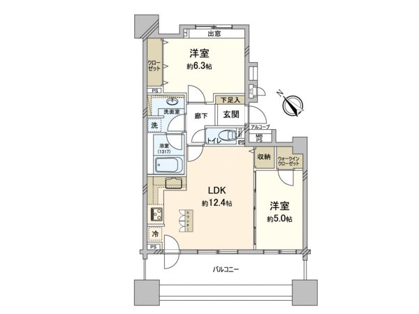 ライオンズマンション横濱元町キャナリシア 間取り