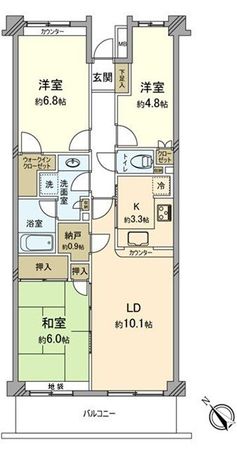 横浜山手パークホームズ 間取図
