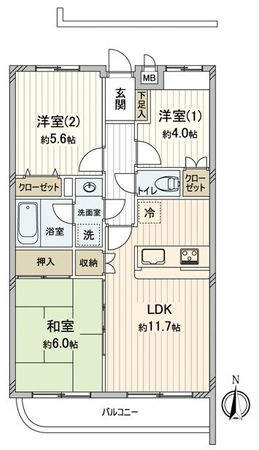 ソレアード・ホームズ上星川 間取図