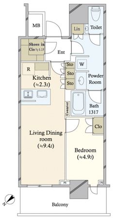 ザ・タワー横浜北仲 間取り