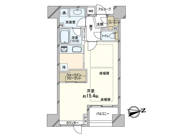 アイムズ荻窪 間取図(平面図)