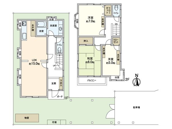 桃井1丁目貸家 間取図