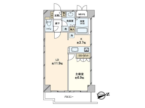 ルネス高田馬場 間取図