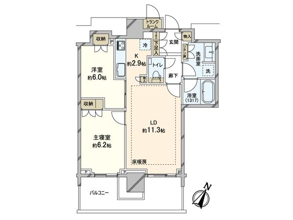 THE COURT 神宮外苑 間取図(平面図)
