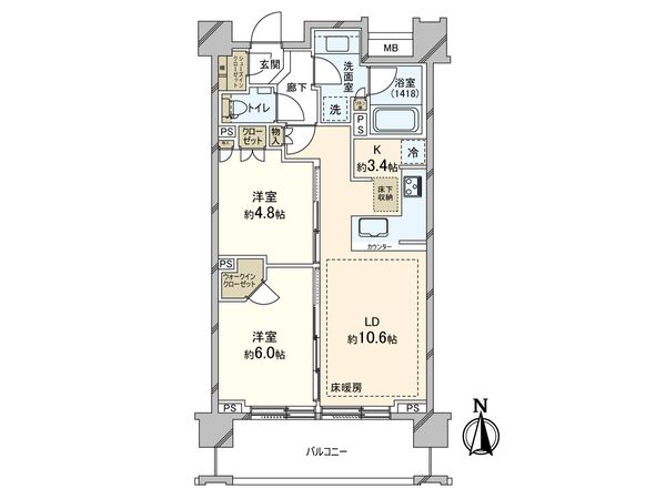 シティハウス中野レジデンス 間取図(平面図)
