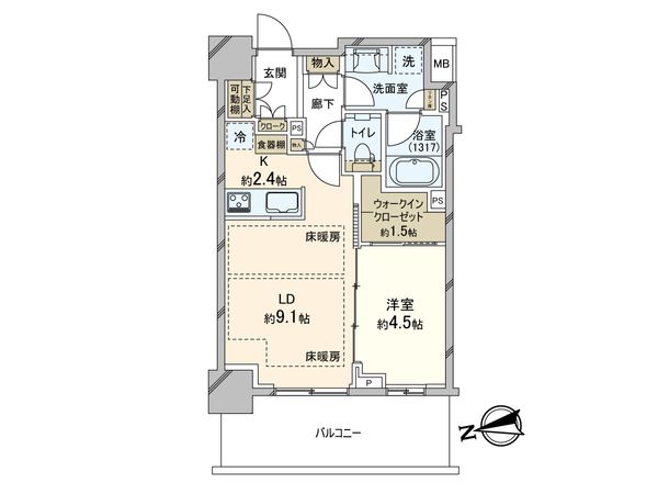 パークタワー西新宿エムズポート 間取図