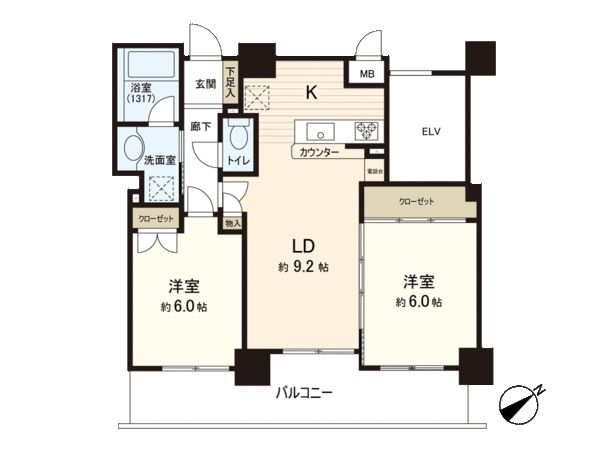 コルサム北千住 間取り