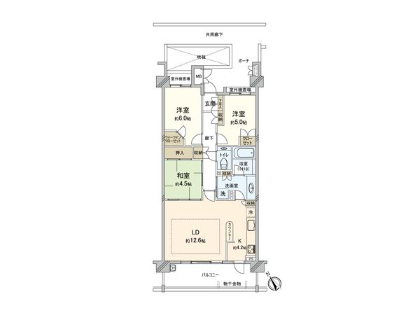 フレアサイトときわ台 間取図