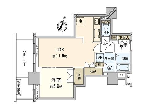 エリム春日町パークタワー 間取図(平面図)