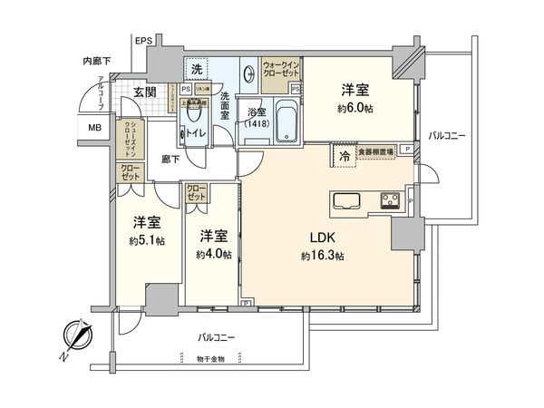 ルフォン ザ・タワー大塚 間取図