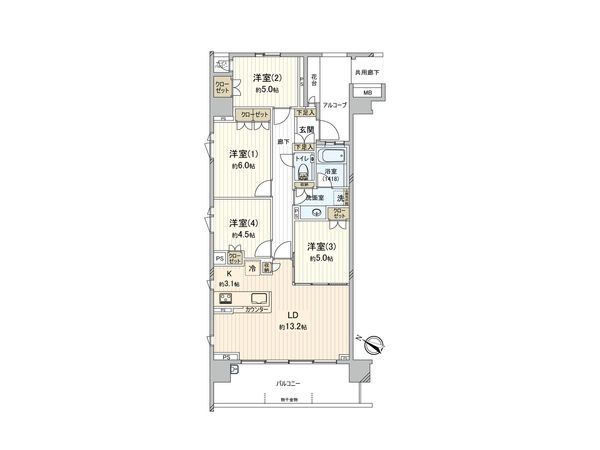 グランドメゾン仙川 間取り図