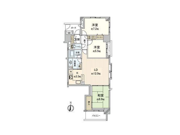 アルティフ・ガーデンズ川崎 間取図