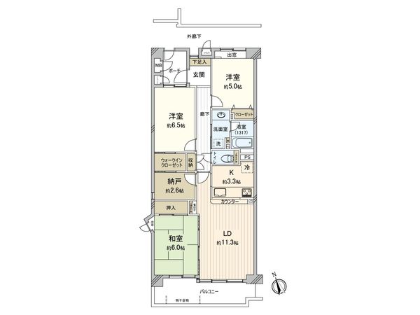 ルイシャトレ新川崎パークサイド 間取図